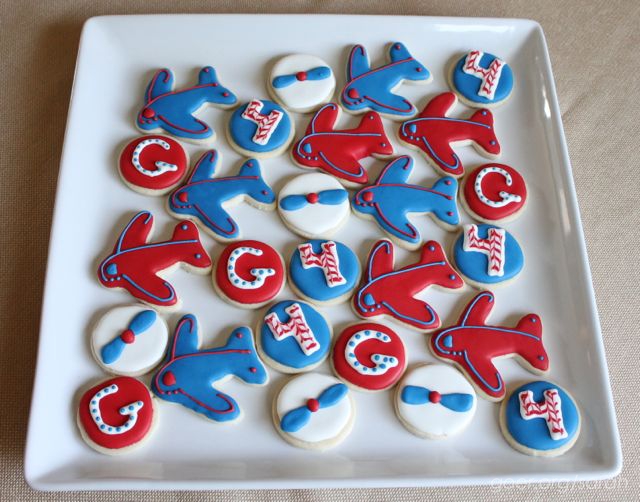 Birthday Airplane Cookies Sarah Goer Quilts