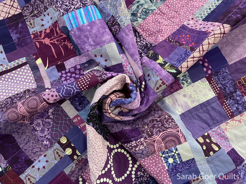 Purple discount baby quilt