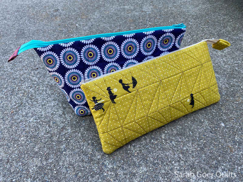 Quilted Zipper Pouches - Sarah Goer Quilts